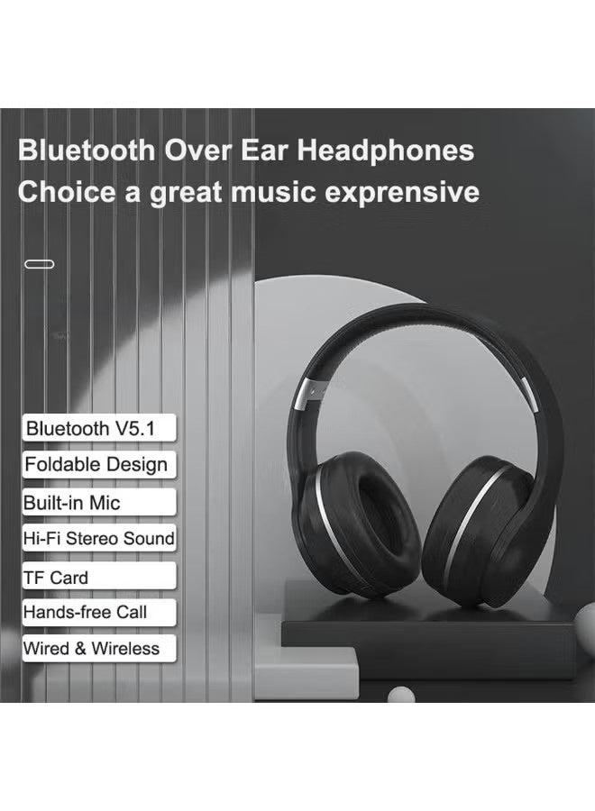 NexusTek 2026 High-End Wireless Over-Ear Headphones, HiFi Stereo Sound, Deep Bass, 3D Spatial Audio, 70H Battery Life, Ergonomic Comfort Fit, for Gaming Music Travel-Black - Image 3